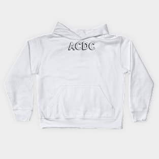 ACDC <\\> Typography Design Kids Hoodie